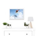 thumbnail image 2 of Snowboard Alps Jump Air A4 Artwork Framed Wall Art Print, 2 of 4