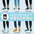 thumbnail image 3 of Xpand No Tie Shoelaces System with Elastic Laces - One Size Fits All Adult and Kids Shoes - Gray, 3 of 6