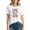 10White, variant on Drses ‌‌Women's Independence Day 4th of July Patriotic T-Shirt - American Flag & Stars Graphic Short Sleeve Tee for Summer (Sizes S - 2XL)