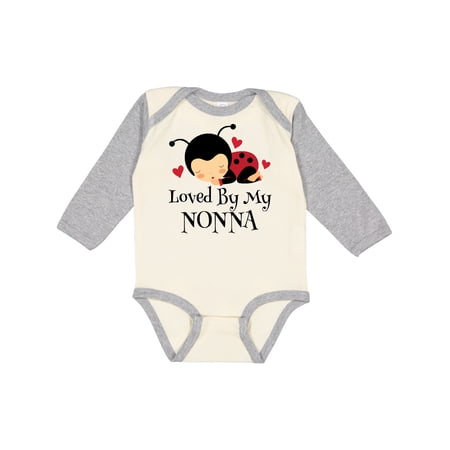 Inktastic Loved by My Nonna Grandchild Boys or Girls Long Sleeve Baby Bodysuit