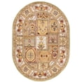 thumbnail image 2 of SAFAVIEH Classic Mordikai Abstract Wool Area Rug, Sage/Multi, 7'6" x 9'6" Oval, 2 of 11