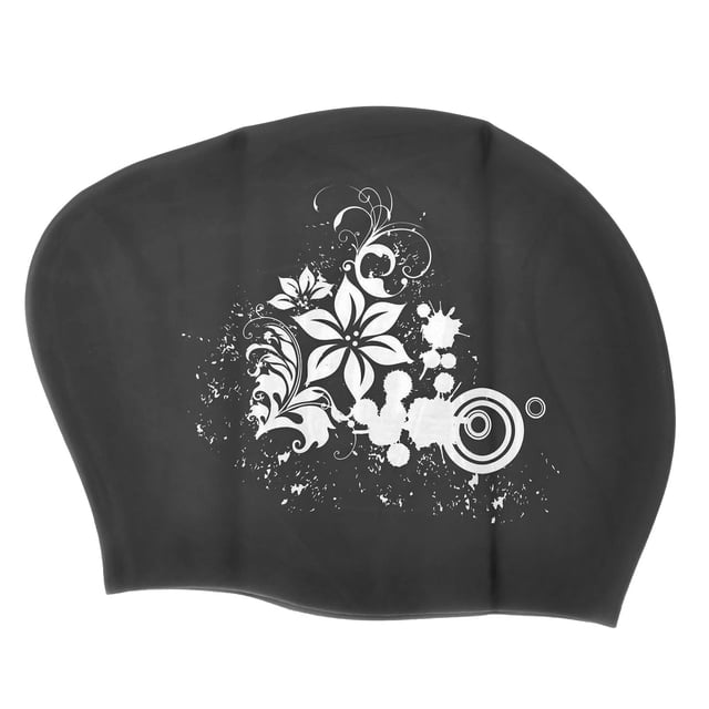 Gorro de natación para Mujer,Gorro de natación con Estampado de Silicona, Gorro de baño cómodo, Gorros de natación Ideales para Mujeres, diseño elevado Jadeshay A