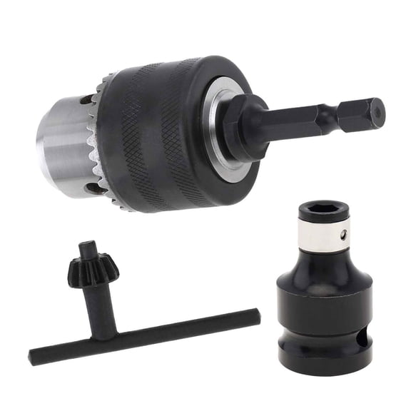 3/8” Drill Chuck Adapter Chuck Drill for Driver with 1/4 Inch Shank Drill Converters 1/2Inch Adapter