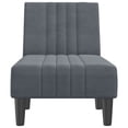 thumbnail image 2 of vidaXL Chaise Longue Dark Grey Velvet, 2 of 5