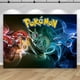 thumbnail image 3 of Fondo de fotografía de feliz cumpleaños de Pokémon, decoración para baby shower de niños y niños, pancarta de fondo de anime de Pikachu, monstruo de bolsillo, 3 of 5