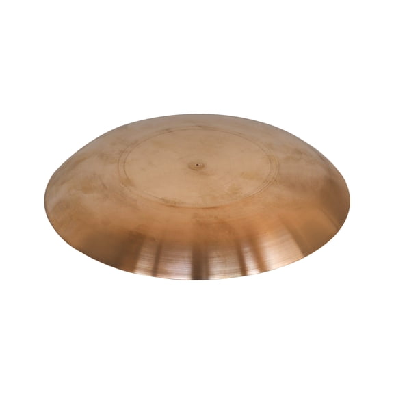 De Kulture Works Bronze Kansa Large Staple Meal Plate Serving Platter 10x1 DH inches