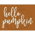 thumbnail image 2 of Lettered and Lined 14x12 Black Ornate Wood Framed with Double Matting Museum Art Print Titled - Hello Pumpkin, 2 of 4