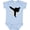 AE-Light Blue, variant on Karate Martial Arts Silhouette Sports Boys Baby Bodysuit