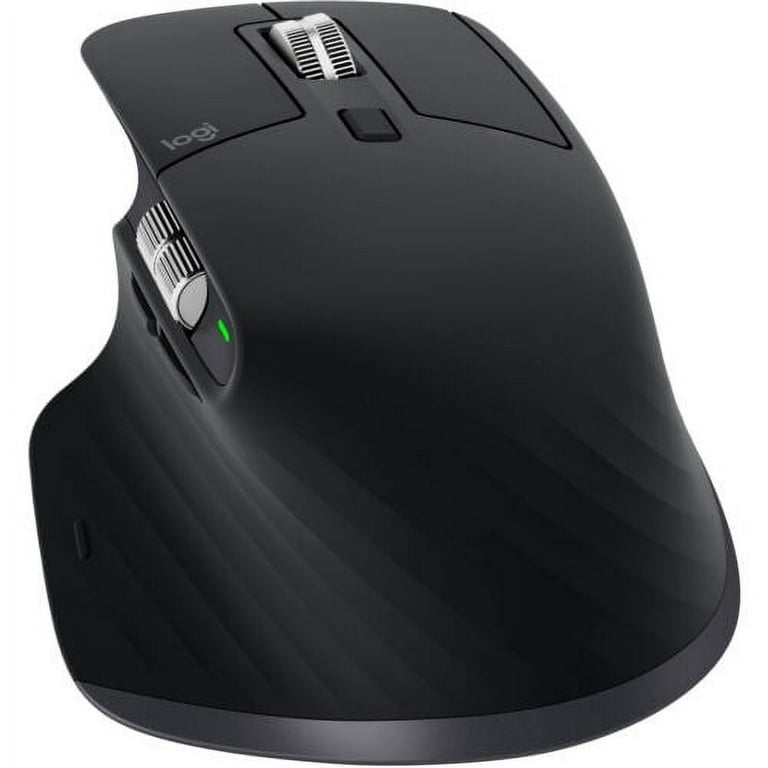 Logitech MX Master 3S Wireless Mouse with Black Mousepad and Microfiber  Cloth - Logitech MX Master 3 S Mouse for Mac OS Windows Chrome Linux - 8000