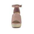 thumbnail image 6 of BLISSFUL STEP Espadrilles Platform Heels Wedge Sandals Dust Pink 10, 6 of 7