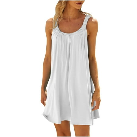 Mnyotv Spring Dress for Women 2024 Petite Dresses for Women Casual Long Sleeve Women s Beach Dress Bikini Beachwear Coverups Casual Vacation Short Summer Dresses White L