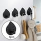 thumbnail image 4 of 4 ganchos adhesivos para toallas, resistentes y duraderos. Negro, 4 of 9