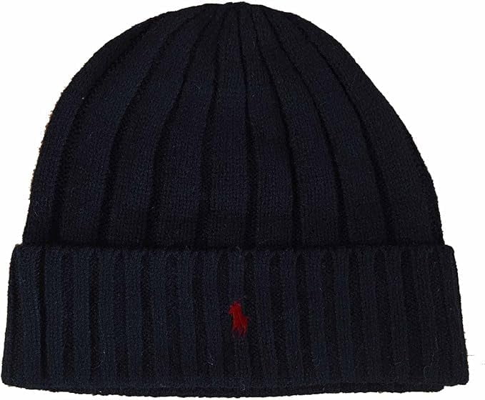 Polo Ralph Lauren Unisex Lambswool Skullie Cap Beanie Hat Wool