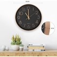 thumbnail image 4 of Reloj de pared moderno de cuarzo silencioso de 30 cm, números grandes redondos de pared., 4 of 5