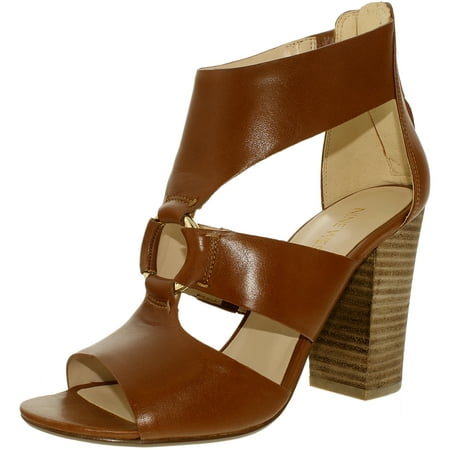 Nine West Women's Roamah Leather Cognac Ankle-High Pump - 9M | Walmart ...