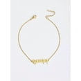 thumbnail image 4 of 1pc European & American Fashion Twelve Constellations & Old English Letter Stainless Steel Anklet For Women, Daily, 4 of 4