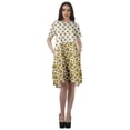thumbnail image 2 of Moomaya Short Sleeve Dresses Women Scoop Neckline Printed Dresses With Pockets, 2 of 6