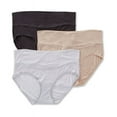 thumbnail image 3 of Playtex-Playtex Maternity Fold Down Modern Brief 3-Pack-Crystal Gy Hth/Cafe Au Lait/Bl-2X Large, 3 of 5