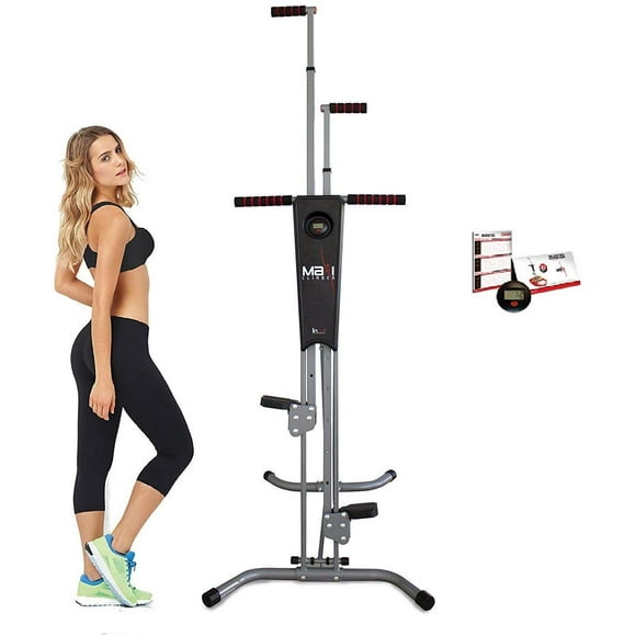 Maxi Climber Vertical Climber, Total Home Gym Full Body Workout Cardio Exercise Fitness Stepper with Monitor