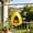 Yellow#759, variant on Hanging Hummingbird Feeder Birdhouse Pod with Perch and Chain, Chew Proof Easy Clean Plastic Bird Feeder for Balcony Patio Garden