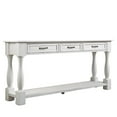 thumbnail image 3 of Triple Tree Pine Console Table, Antique White, 3 of 9