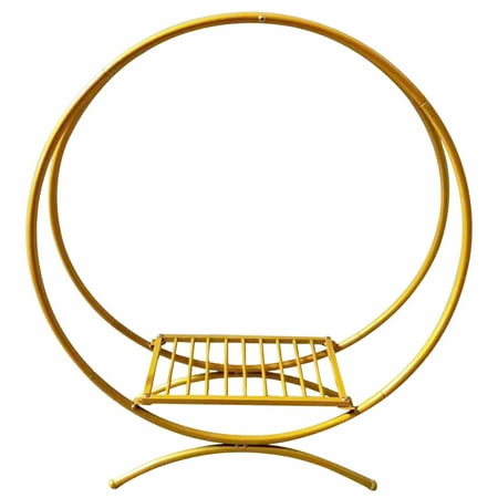 

MIDUO 60 cm Double Ring Wedding Cake Stand Flower Stand Floral Hoop Wedding Decor
