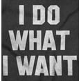 thumbnail image 2 of Do Whatever I Want Rude Attitude Plus Size Crewneck Graphic Tee Shirt Brisco Brands 4X, 2 of 5