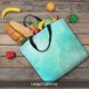 thumbnail image 5 of Fotbe Cyan Mint Marble Bolsa Tote con Estampado para Mujer, Bolsos con Cremallera, Bolsa de Hombro Casual de Gran Capacidad con Bolsillos Internos, 5 of 7