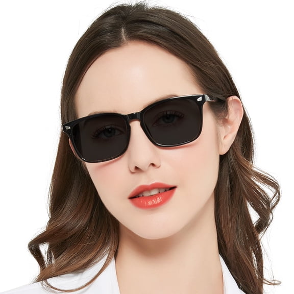 OCCI CHIARI Reading Sunglasses 1.25 Women's Trendy Sun Readers (Black) UV Protection Blue Light Blocking Outdoors Arylic Lens