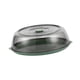thumbnail image 5 of Tapa para plato redondo con asa, portátil, multifuncional, transparente para alimentos verde, 5 of 9