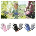 thumbnail image 5 of 2-Pair Age 6-9 Kids Gardening Gloves,6.5IN Children Yard Work Gloves,Soft Safety Outdoor Playing Gloves, 5 of 5