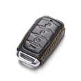 thumbnail image 3 of Vitodeco Genuine Leather Keyless Entry Remote Control Smart Key Case Cover with Leather Key Chain Compatible for RAM 1500 2019-2025 (4-Button, Black), 3 of 5