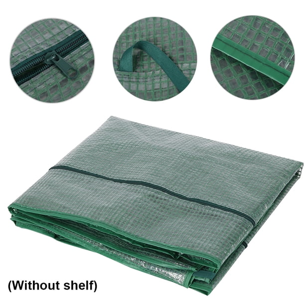 Muyoka Cubierta de invernadero de 4 niveles Cubiertas para plantas de reemplazo de invernadero sin llamar para jardín 70 X 50 X 160 Cm / 27.55 * 19.68 * 62.99 In (No incluye estante de hierro) Muyoka Hogar