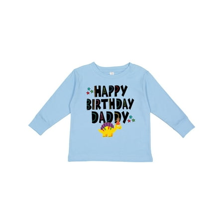 

Inktastic Happy Birthday Daddy Party Outfit Gift Toddler Boy or Toddler Girl Long Sleeve T-Shirt