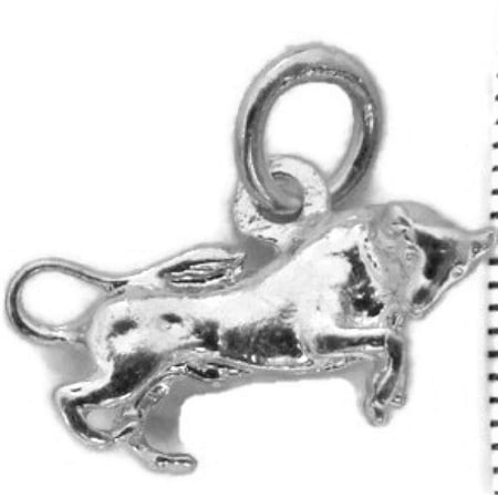 Taurus Horoscope Zodiac Sign Unisex Pendant .925 Sterling Silver!!