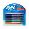 Expo Click Dry-Erase Markers, Fine Tip, Assorted Colors, 6 Pack