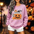 thumbnail image 2 of BVOFAR Womens Halloween Sweatshirts Spooky Ghost Print Pullovers Fall Work Crewneck Long Sleeve Sweater Tops Halloween Costumes XS, 2 of 6