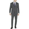 DKNY Mens Modern Fit High Performance Suit Separates 40W x 30L Charcoal Solid