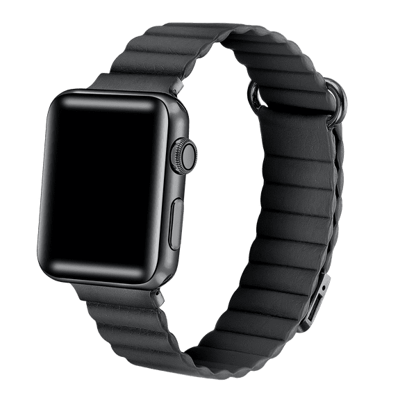 Posh Tech Dakota Leather Band Compatible with Apple Watch