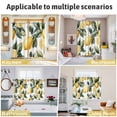 thumbnail image 6 of Lemon Kitchen Curtains Short 45 Inch Length, Summer Yellow Fruit Country Spring Leaf Plant Grommet Top Bedroom Living Room Curtains, Light Filtering Cafe Curtain Drapes 2 Panels Set 84''x45'', 6 of 9
