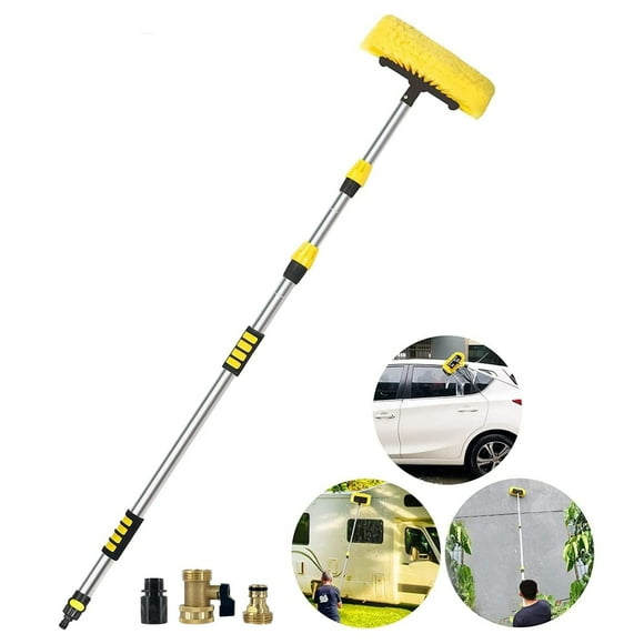 Cepillo para lavado de autos Buyplus de 5 a 12 pies con alcance de 20 pies con cerdas suaves