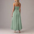 thumbnail image 4 of LADIGASU Clearance Women's Solid Sleeveless Round Neck Sexy Elegant Club Party Tunic Mini Dresses Casual Vacation Dress, 4 of 8