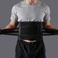 thumbnail image 4 of Dual Strap Back Brace with Removable Support Stays Lumbar Waist Belt for Men Women Lifting Workout Fitness Posture Support(L), 4 of 5