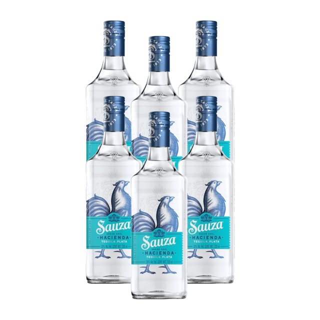 Pack De 6 Tequila Sauza Hacienda Plata 700Ml