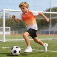 thumbnail image 3 of ITSAME Girls Athletic Outfits 2-Piece Quick-Dry T-Shirt & Shorts Football Training Sport Set White Size 2, 3 of 8