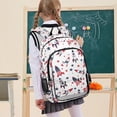 thumbnail image 7 of FORMRS Unisex School Backpack 17" Student Travel Bag with Laptop Compartment, American Rocket Pattern, 7 of 7