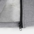 thumbnail image 6 of Womens Horn Button Fleece Thicken Coat with Hood Winter Warm Jacket Pea Coat Zip Hoodie Cotton Sweatshirt Outwear (XX-Large, Gray), 6 of 6