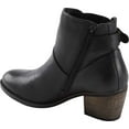 thumbnail image 3 of Women's Earth West Riverton Ankle Bootie Black Crazy Horse Leather 12 M, 3 of 3