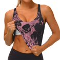 thumbnail image 3 of Pofeuu Skull and Snake Art Print Sports Bra for Women Sexy Vest Yoga Running Gym Fitness Crop Bras Tops-XX-Large, 3 of 8