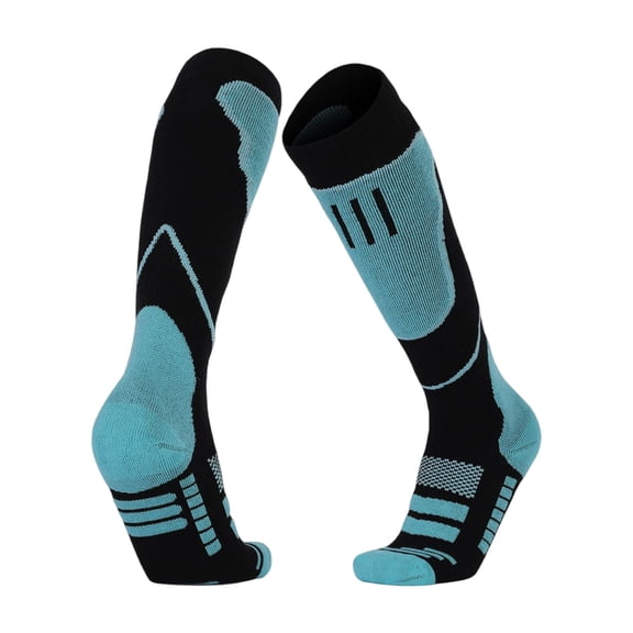 Mightlink 1 Pair Ski Socks Elastic Sweat Absorption Breathable Keep Warm Cotton Thickened Terry Outdoor Sports Socks for Winter Sports